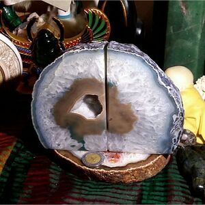 1871g Gemstone Book Ends 